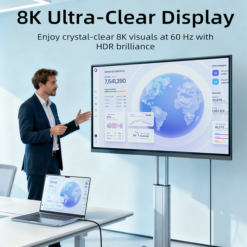 Длинный активный оптический кабель USB C AOC 60W 10GbpsG 8K60hz видео 5м 10м 15м