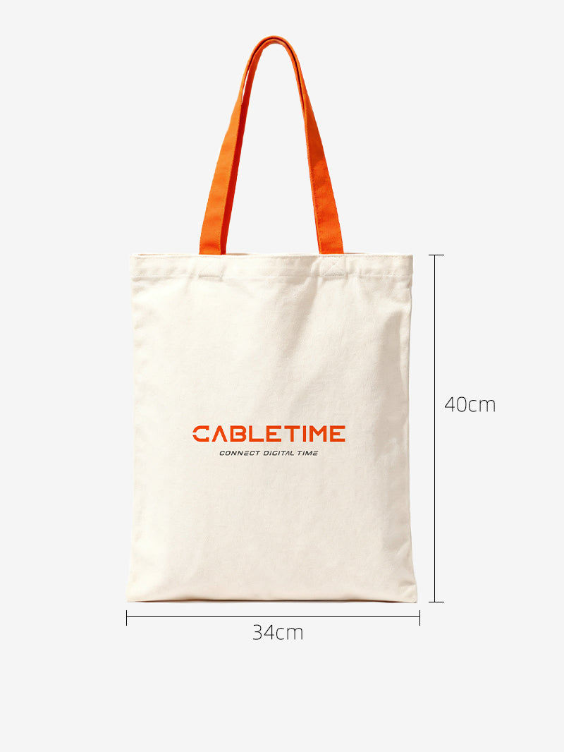 Kabelzeit -Leinwand -Tasche Taschen