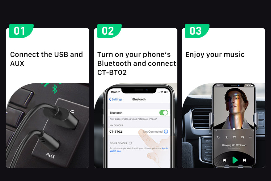 3.5 mm bluetooth receiver for cars