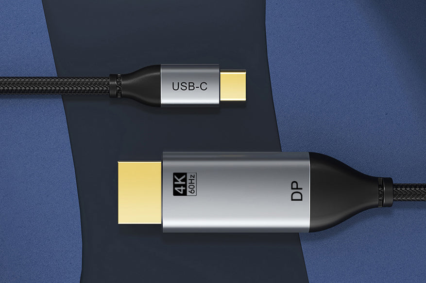 CABLETIME USB-C to DisplayPort cable aluminum connector and braided construction