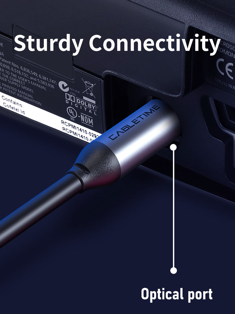 Premium Toslink Optical Cable 1m 2m 3m 5m for Sound Bar TV 