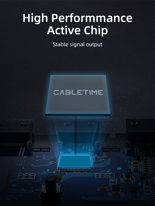 DisplayPort til HDMI Adapter Converter 4K 60Hz