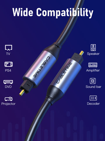 Premium Toslink Câble optique 1m 2m 3m 5m pour la barre de son TV