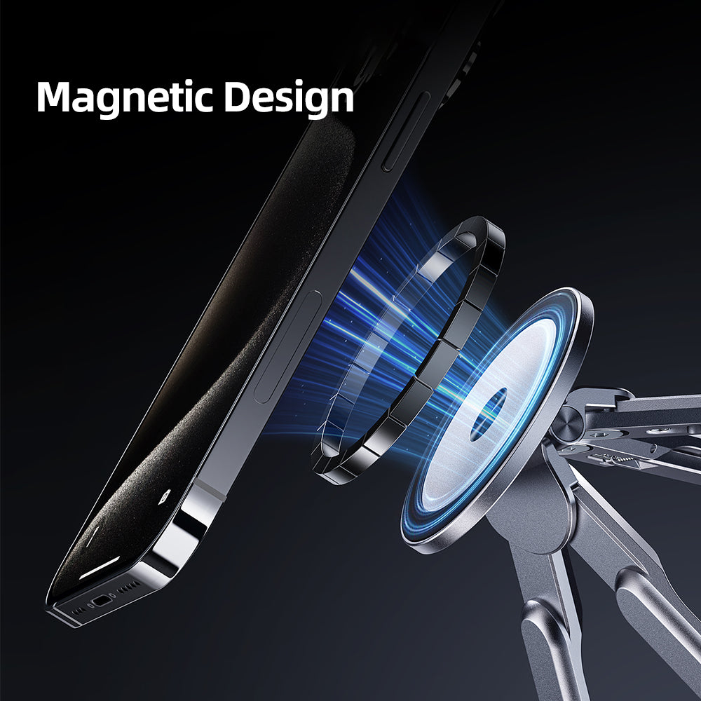 3-in-1 Magnetic Phone, Tablet & Laptop Stand with 8-Level Adjustment