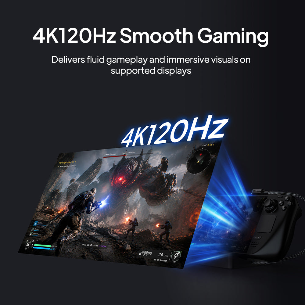 6-in-1 Foldable USB-C Gaming Dock for Switch 2 & Steam Deck