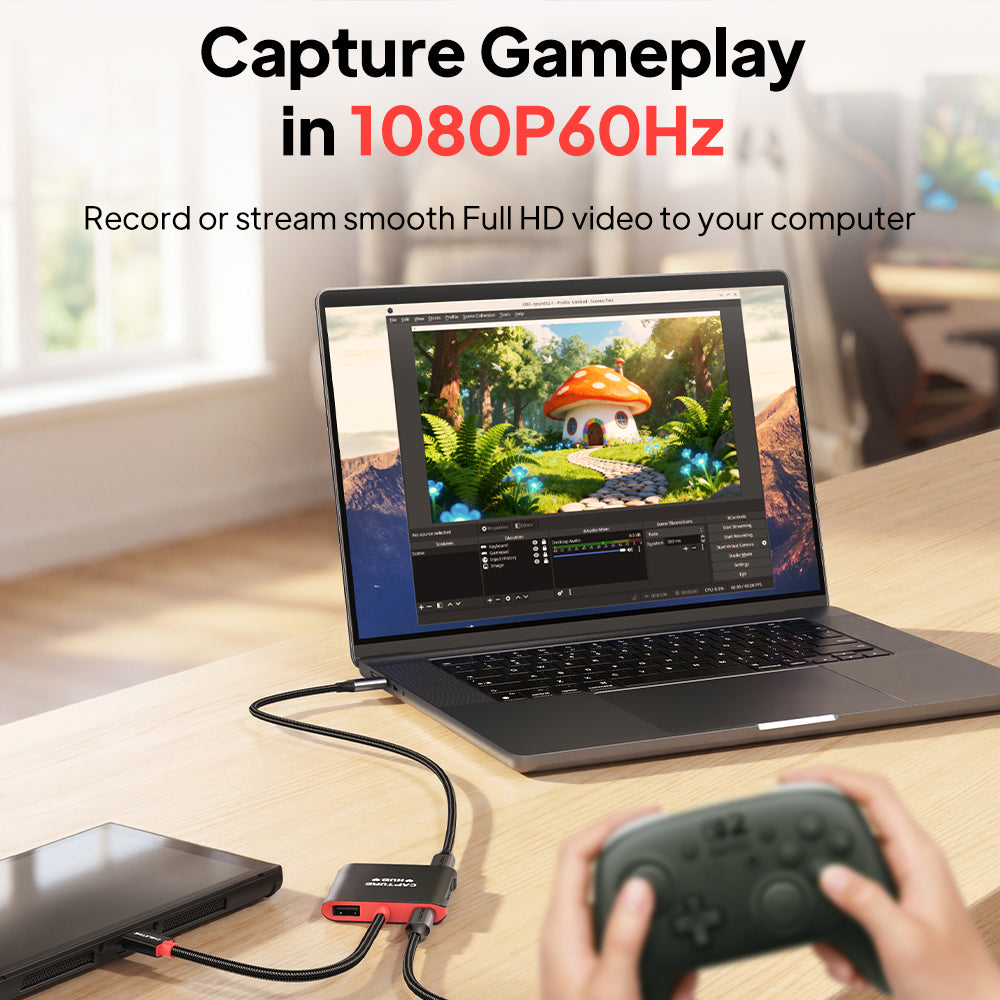 4K144Hz Switch 2 Dock Udskiftning Bærbar TV Dock Station 3-i-1 til Switch/Switch 2/Steam Deck