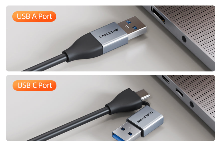 Equipped with both USB-A and USB-C ports, this HDMI to USB video capture card connects seamlessly to a wide range of devices including laptops, smartphones, tablets and cameras.