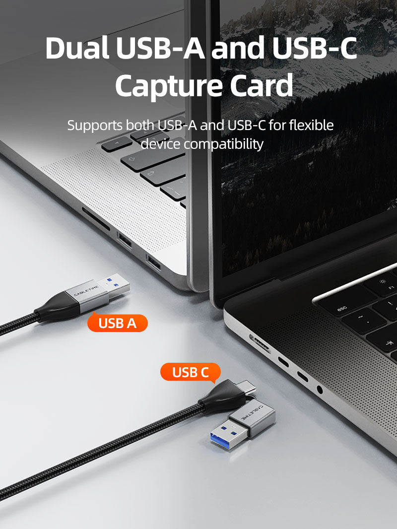 USB 3.0 HDMI Capture Card 1080P60 with 4K Loop Out for Streaming & Gaming