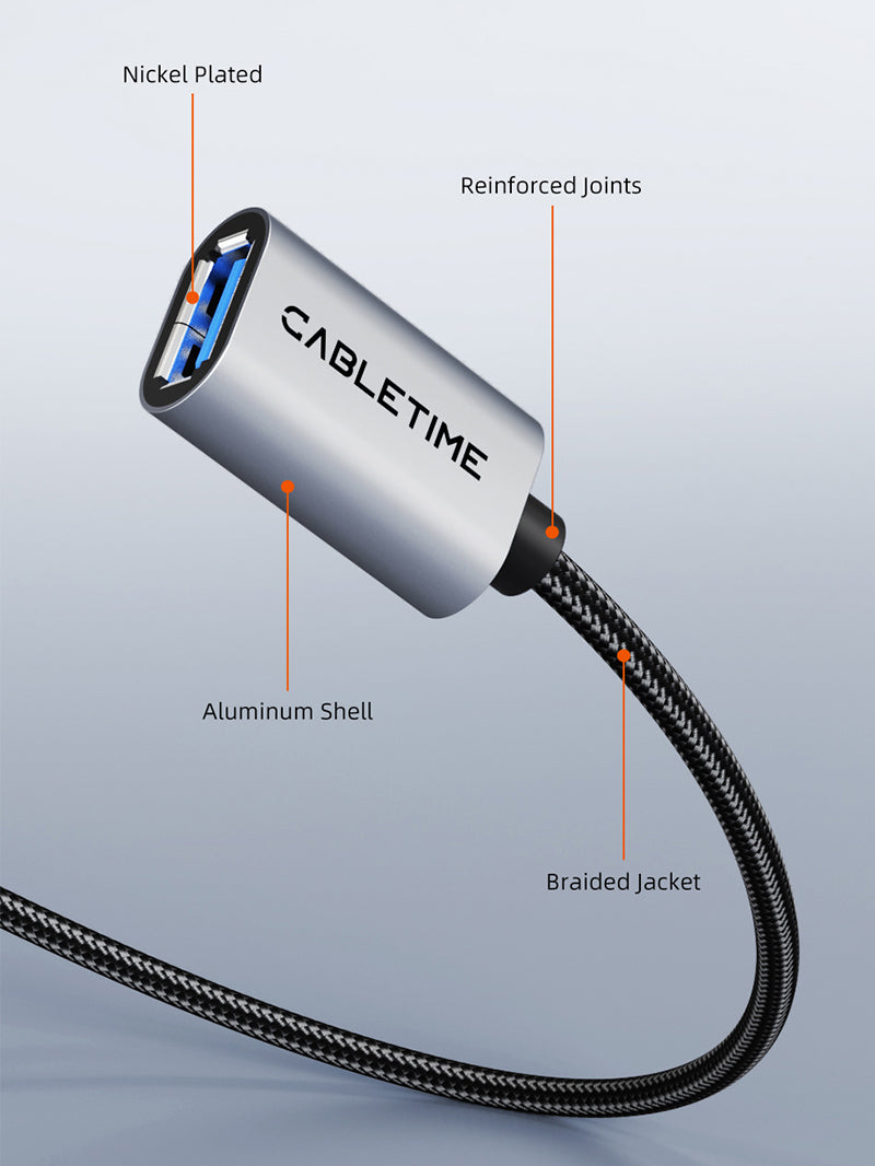 USB 3.0 A male to female extension cable 