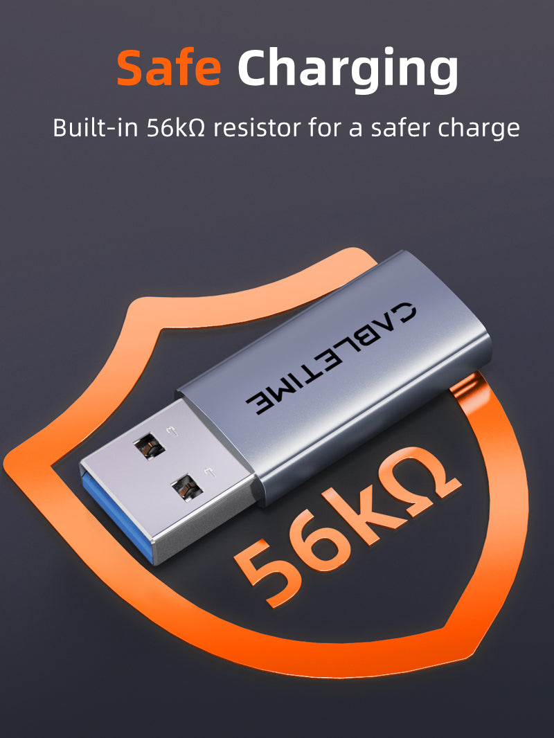10Gbps USB 3.2 Gen 2 Type A to Type C Adapter 