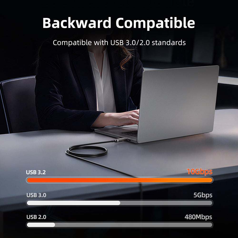 Langt USB C aktivt optisk kabel AOC 60W 10GbpsG 8K60hz Video 5m 10m 15m