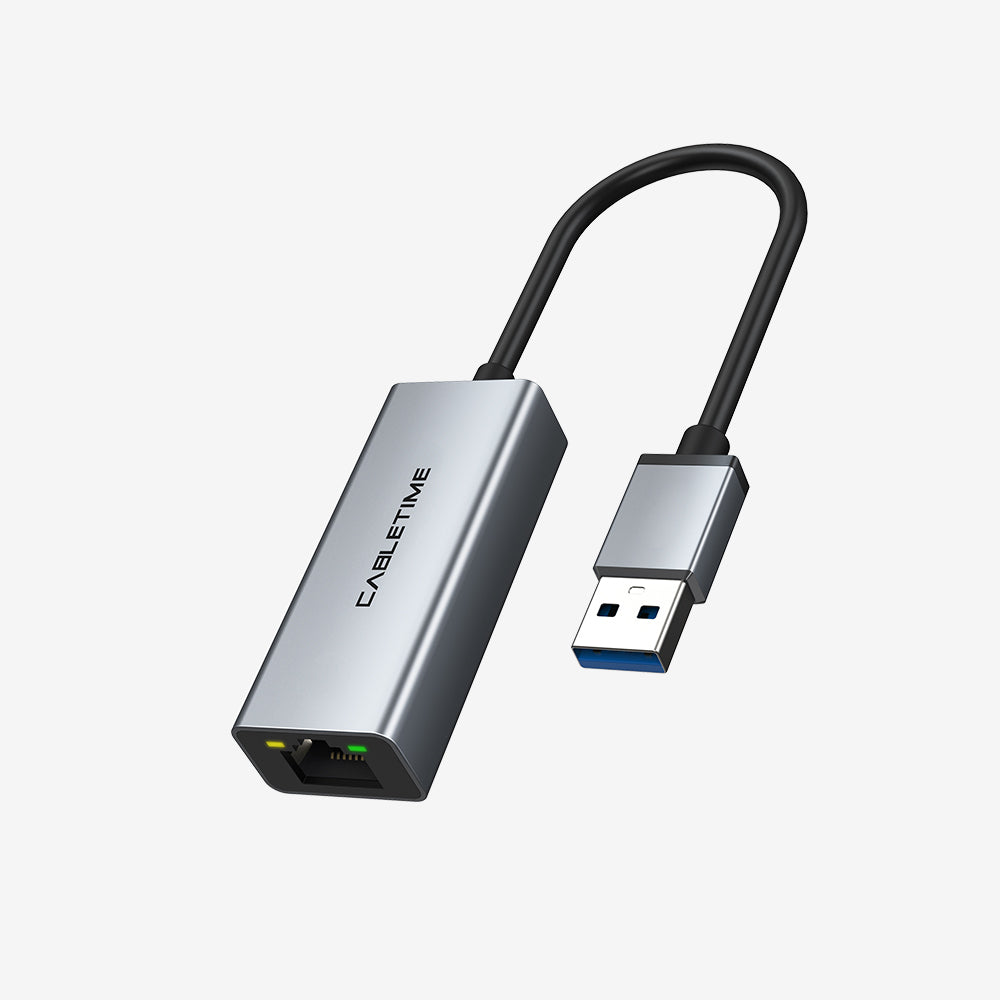 USB 2.0 a RJ45 Ethernet Adapter Máx 100mbps