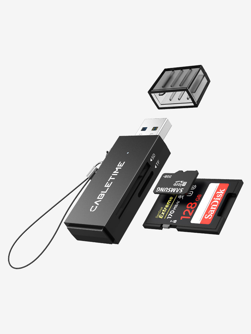Lettore di schede USB 3.0 A a SD portatile