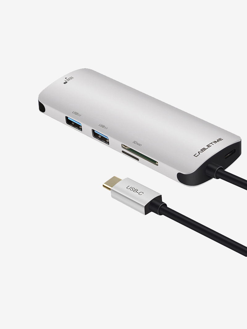 6-in-1 USB-C Hub with HDMI USB 3.0