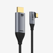 MacBook Pro 용 USB-C ~ HDMI 케이블 4K 60Hz 직각