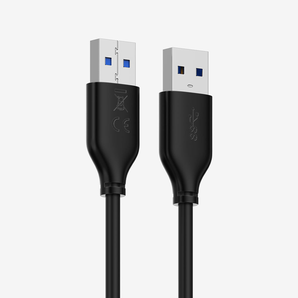 CABLETIME USB 3.0 Type-A Male to Male Data Cable, 5Gbps, 0.5m–3m | CT-C160-U3-AMAMN-B — product details