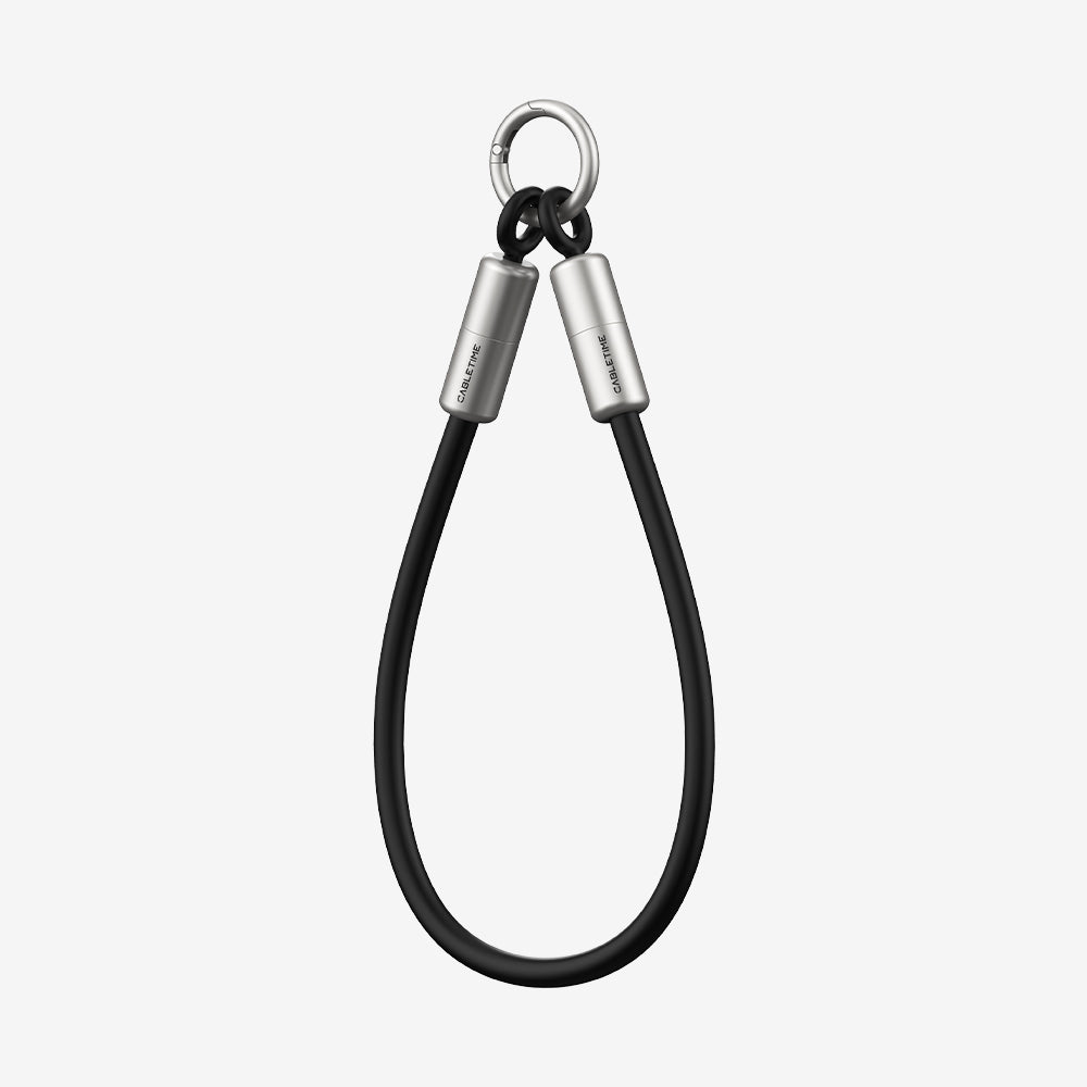 60W USB-C キーホルダー充電ケーブル 480Mbps データ iPhone 15/16/17、Samsung、Pixel 用