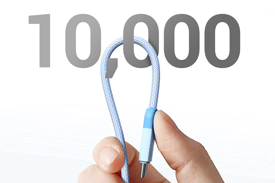 CABLETIME USB-C to USB-C fast charging cable is crafted to withstand over 10,000 bends