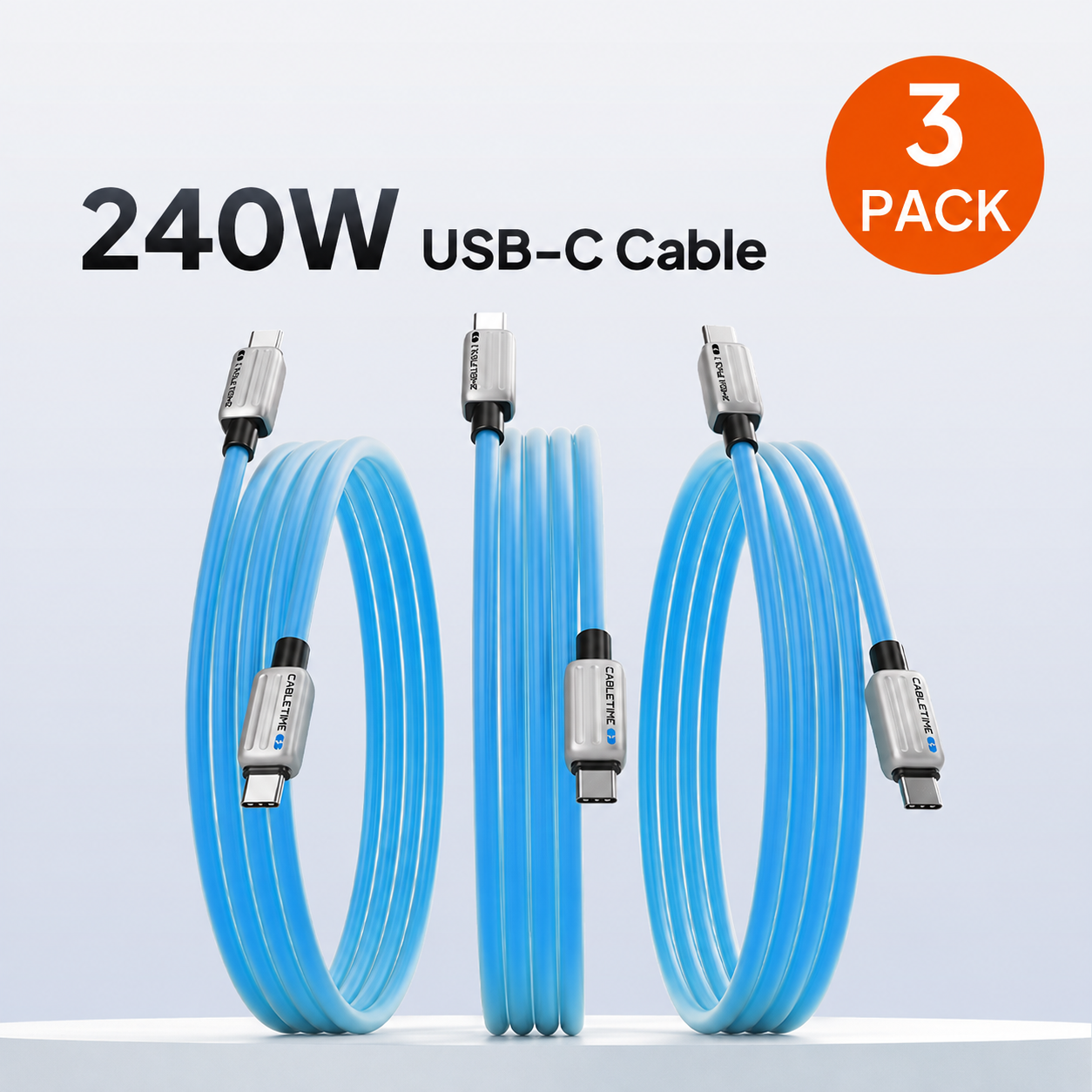 Hurtig 240W USB-C-opladningskabel 2m til iPhone 17/16/15 Pro Max