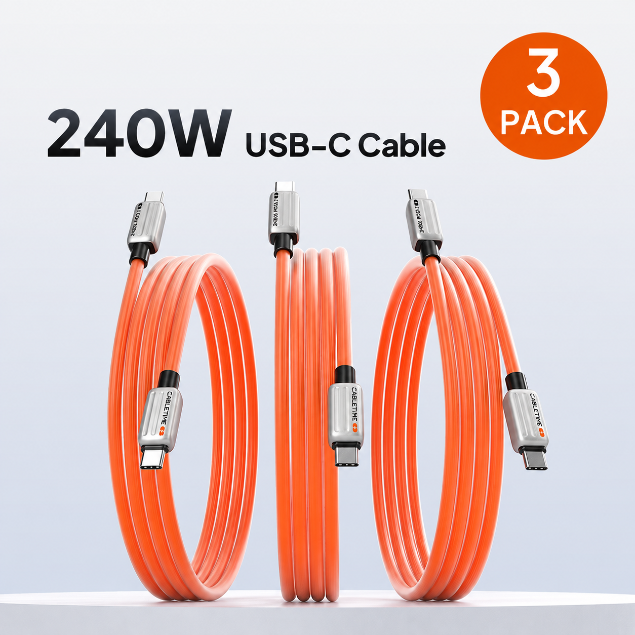 Hurtig 240W USB-C-opladningskabel 2m til iPhone 17/16/15 Pro Max