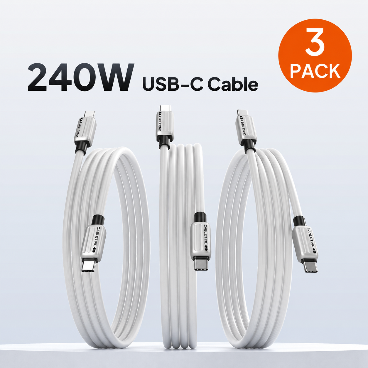 Hurtig 240W USB-C-opladningskabel 2m til iPhone 17/16/15 Pro Max