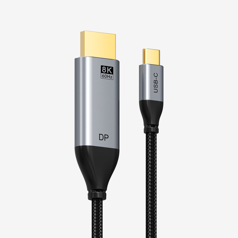 Câble USB C vers DisplayPort 1.4 8K 60 Hz 4K 144 Hz