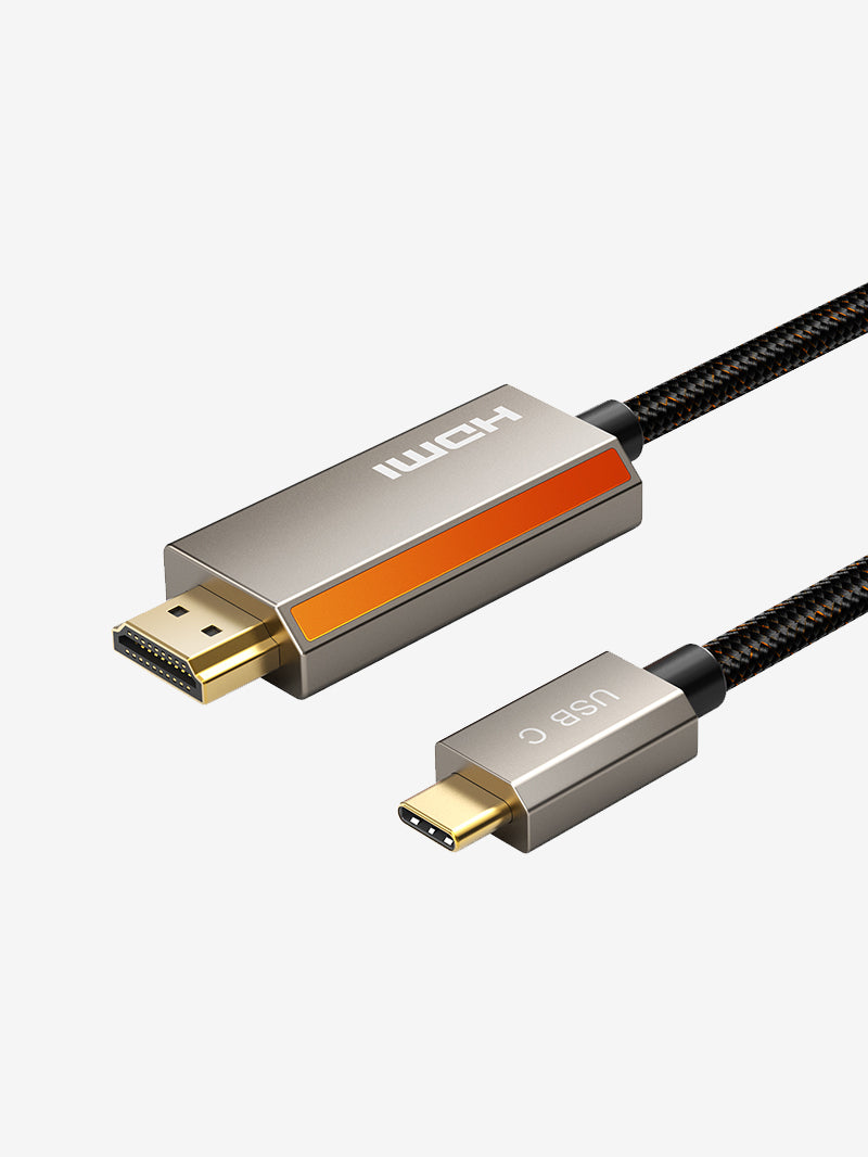 Zink legierung USB C Männlich zu HDMI Männlich 8K Kabel Kabel 4K 120Hz für MacBook Pro