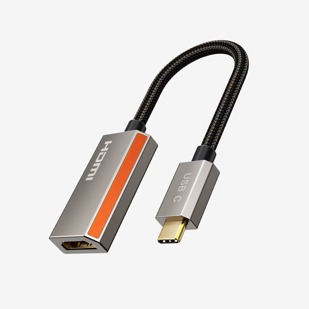 Adattatore da USB-C a HDMI 2.1-8K60Hz, 4K144Hz, HDR10, VMM7100 Chip, Design in lega di zinco