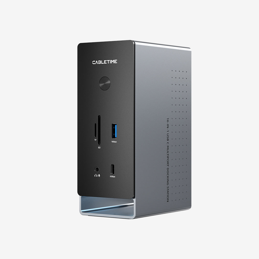 Tre monitoraggio della docking di tipo C da 16 in 1 con involucro SSD