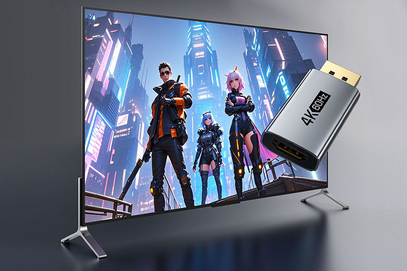 Adaptador CABLETIME CP21A DisplayPort macho a HDMI hembra 4K 60Hz