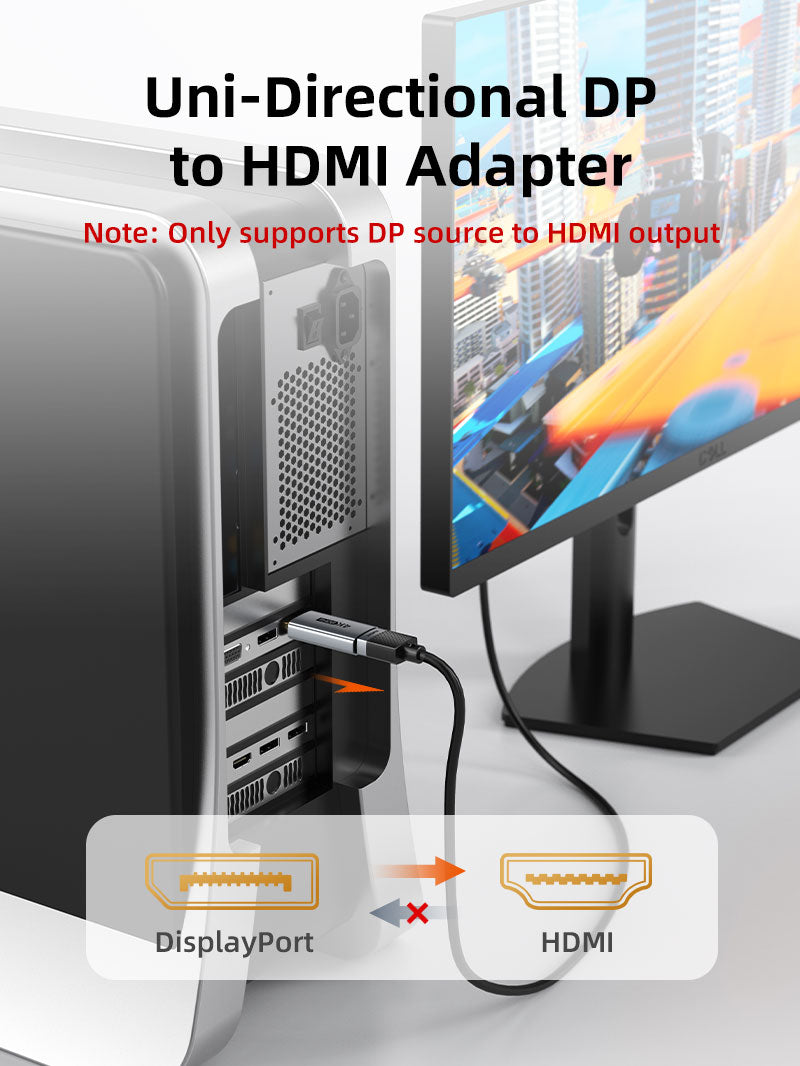 Adaptateur féminin HDMI DPPORT 4K Displayport.