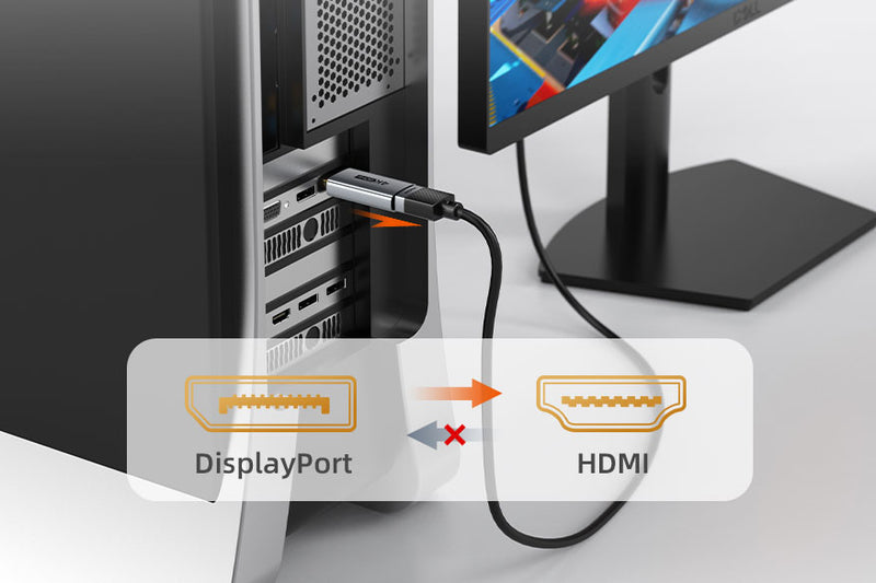 Adaptador CABLETIME CP21A DisplayPort macho a HDMI hembra 4K 60Hz