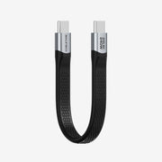 Short Flat USB 4 Type C Cable 40Gbps 240W Fast Charging 8K@60Hz for iPhone Android