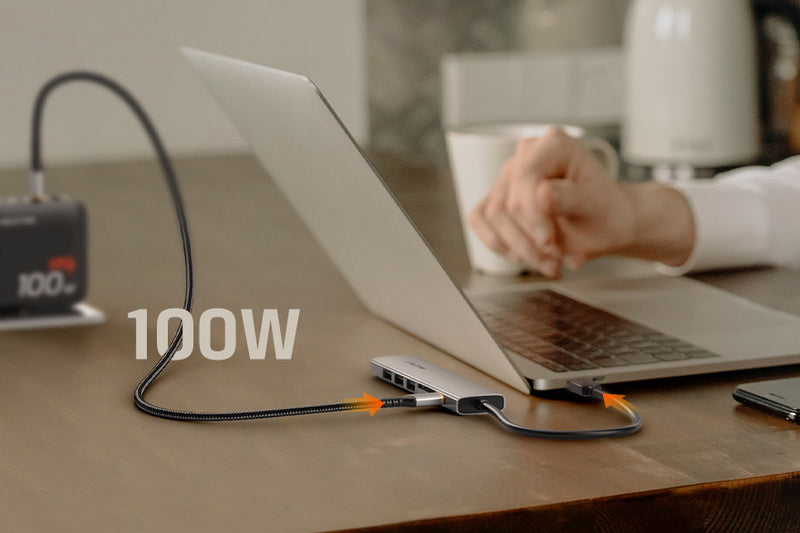 CABLETIME ECO 7-IN-1 USB C HUB 4K30Hz, 5Gbps