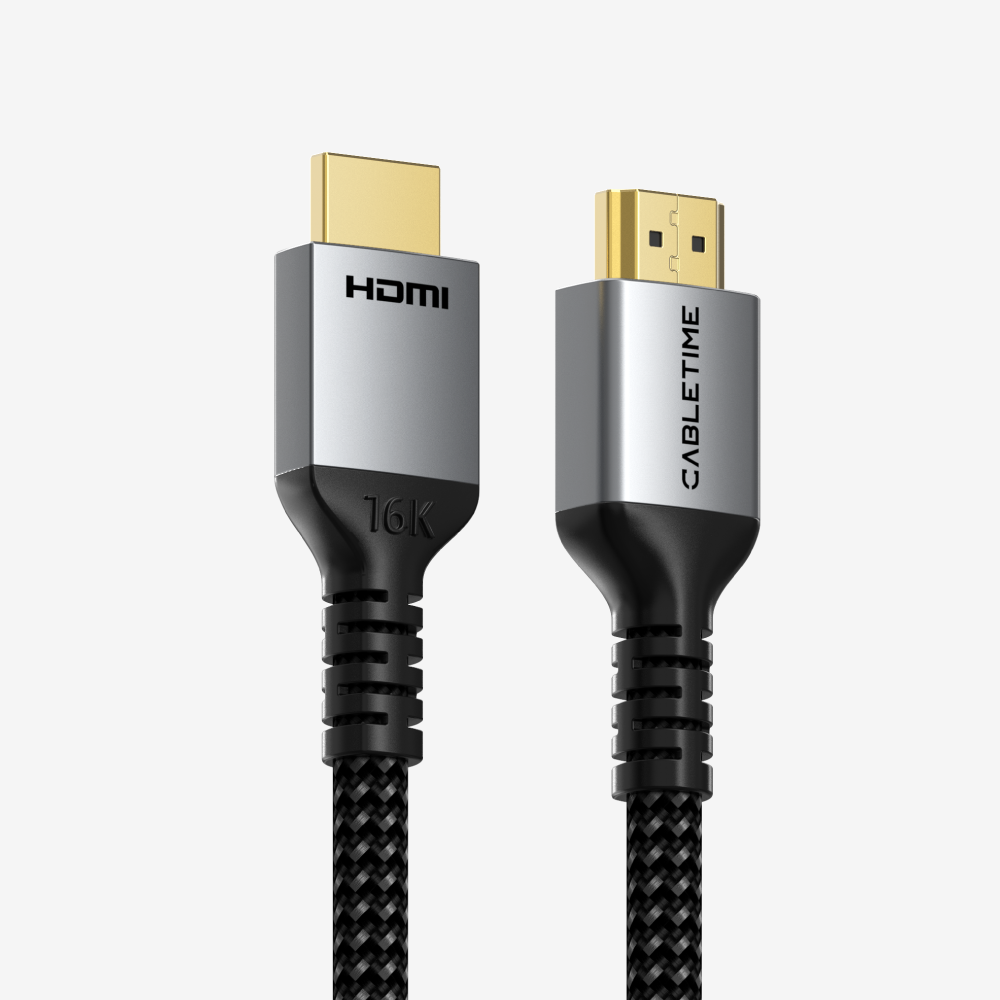 4K60Hz ハイスピード HDMI フラット ケーブル HDR10+ PS5、TV、モニター & プロジェクター用