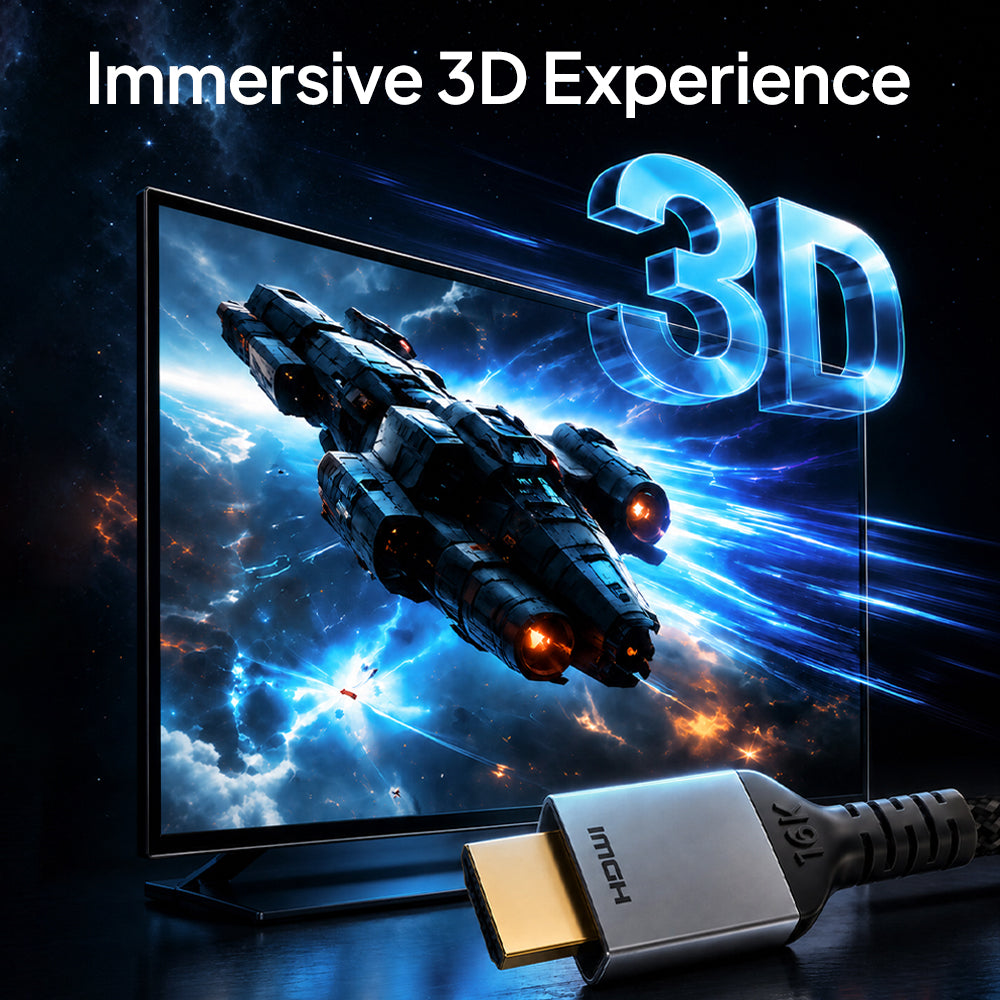 4K60Hz ハイスピード HDMI フラット ケーブル HDR10+ PS5、TV、モニター & プロジェクター用