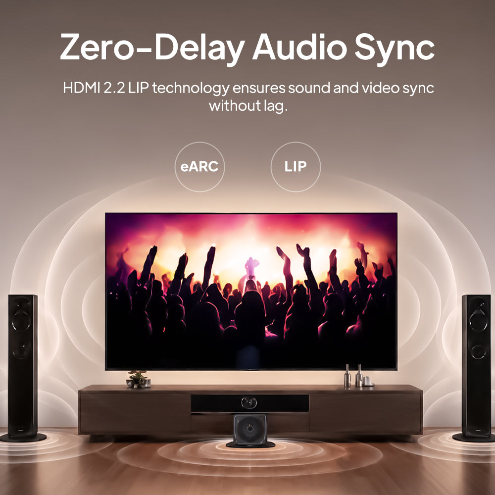 4K60Hz ハイスピード HDMI フラット ケーブル HDR10+ PS5、TV、モニター & プロジェクター用