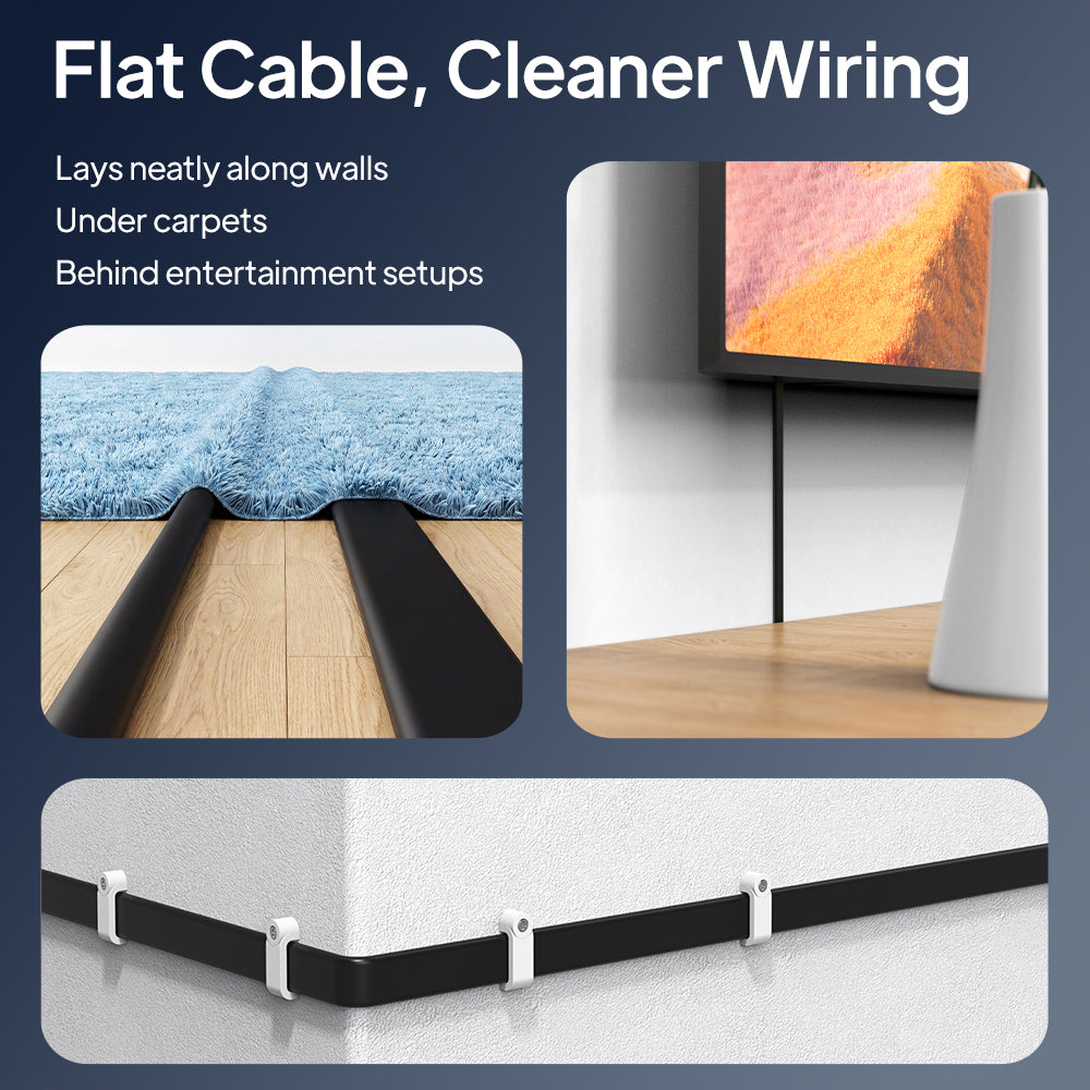 Ekstra lang 50 ft HDMI 2.0 -kabel 4K til tv -computerprojektor
