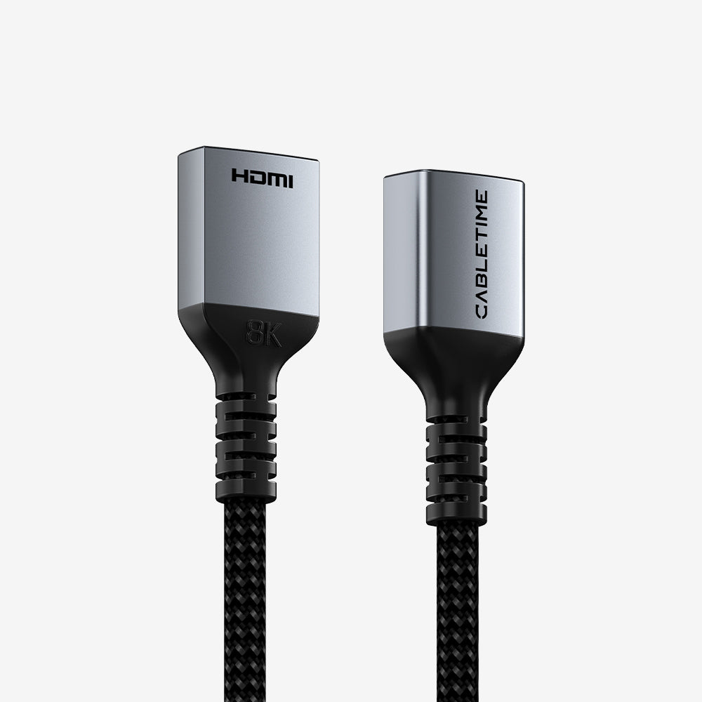 8K 60Hz HDMI 2.1 Verlängerungskabel Buchse auf Buchse 48 Gbit/s 0,5 m