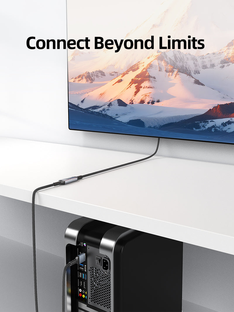 8K60Hz HDMI 2.1 Extension Cable 48Gbps Male to Female Adapter for