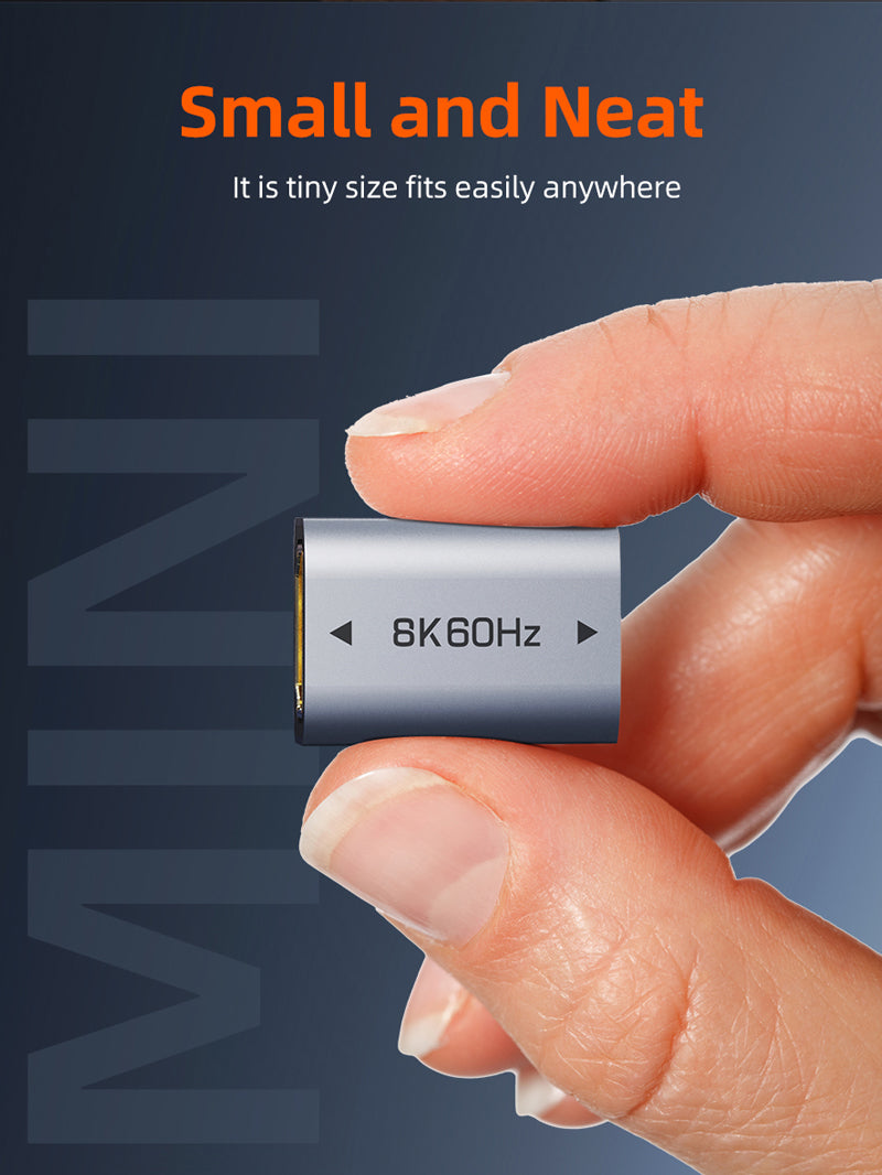 8K HDMI 2.1 Coupler Female To Female Extender Adapter 