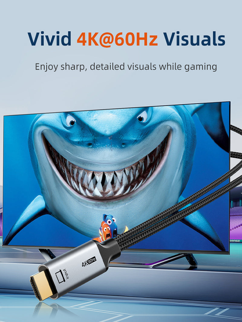 HDMI to USE Type C Cable 4K60Hz for Monitor TV 