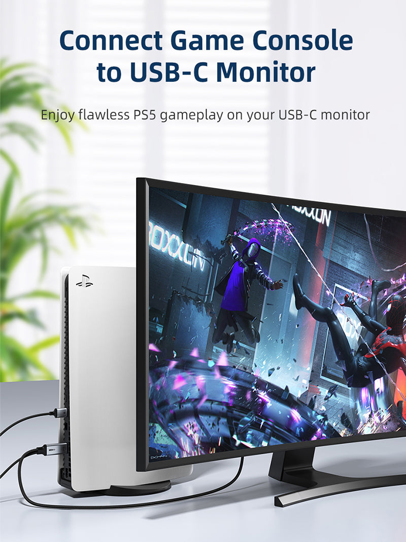 HDMI to USE Type C Cable 4K60Hz for Monitor TV 