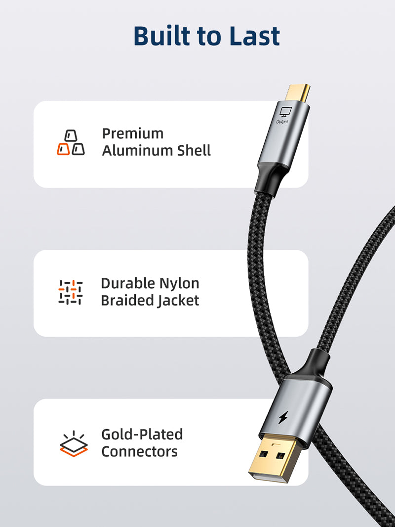 HDMI to USE Type C Cable 4K60Hz for Monitor TV 