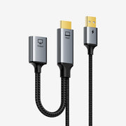 HDMI Male to DisplayPort Female Adapter 4K 60Hz With USB Power