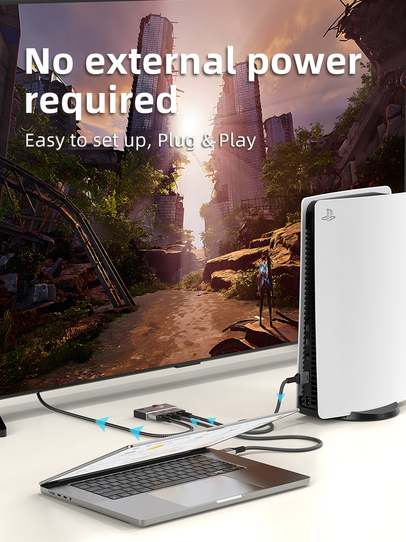 4K 60Hz HDMI 2.0 Switch 2 In 1 Out Bi-direction 