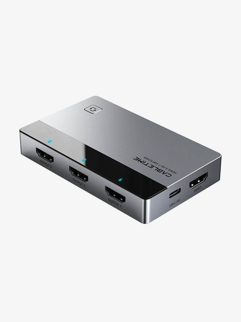 8K HDMI 2.1 Switcher 4K 120Hz 2 in 1 OUT