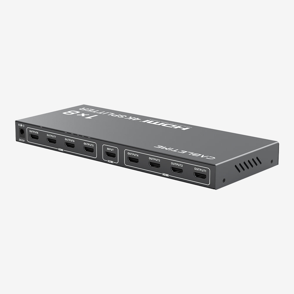 4K 1x8 HDMI Splitter Distribution Multiple Displays