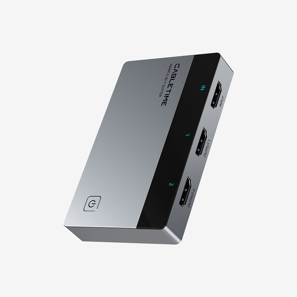 4K 60Hz HDMI Splitter 1 IN 2 Out for Dual Monitors