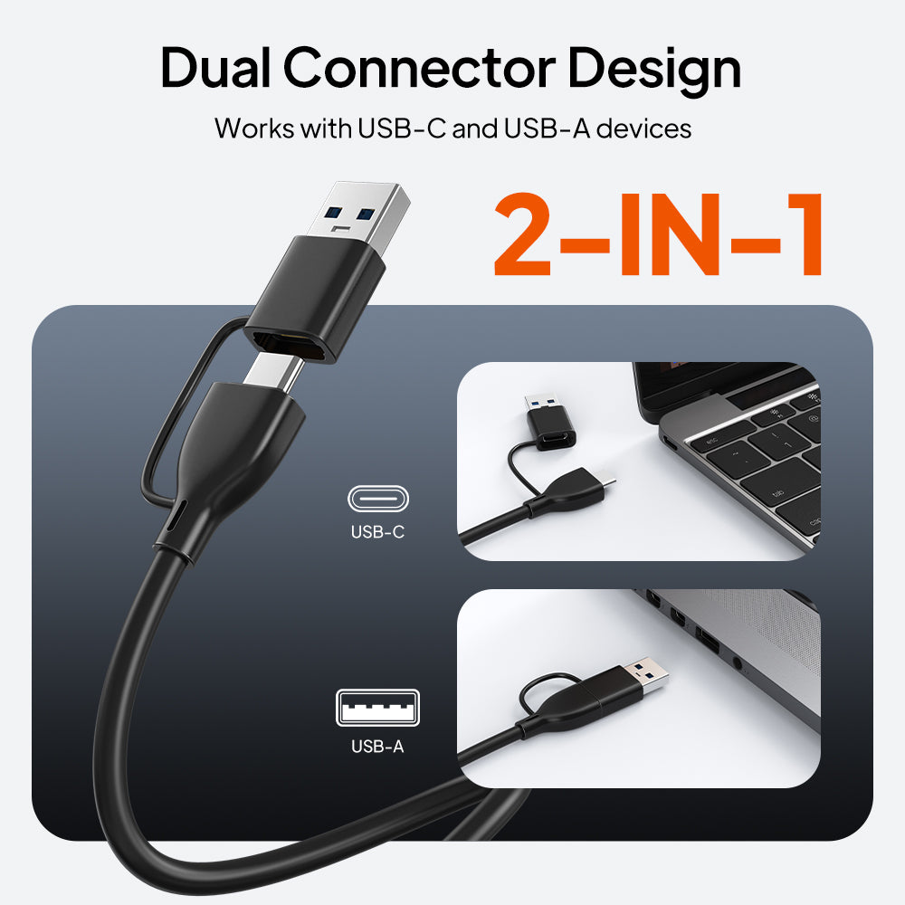 Hub USB-C magnetico 7 in 1 con custodia SSD per iPhone 17 16 15 Pro Max MacBook Pro Air, iPad Pro